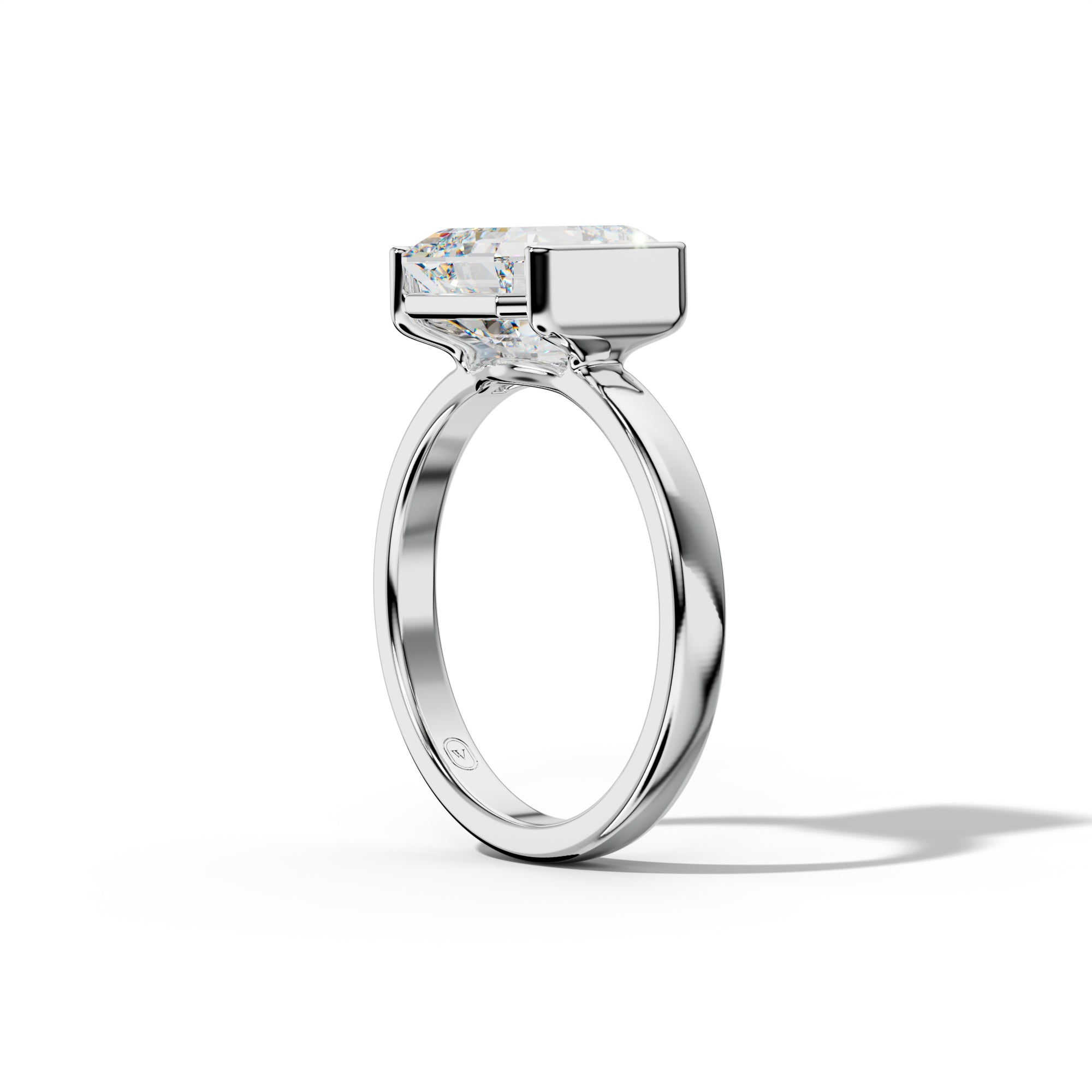 Delilah Asscher Cut  Engagement Ring